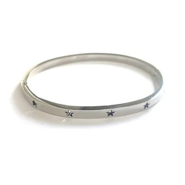 Bracciale Rigido Stelle Vuote&nbsp;Argento Collezione Sisters MyLovly