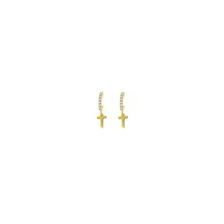 Orecchini Lettera T&nbsp;Oro Linea ABC MyLovly