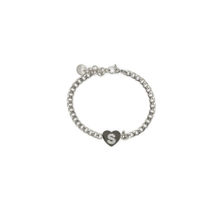 Bracciale&nbsp;Lettera S&nbsp;Catena Argento Linea ABC MyLovly