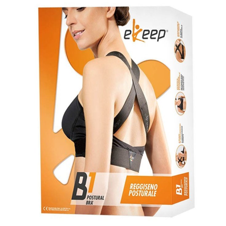 B1 Postural Bra Reggiseno Posturale Nero Tg.4&nbsp;Plus eKeep