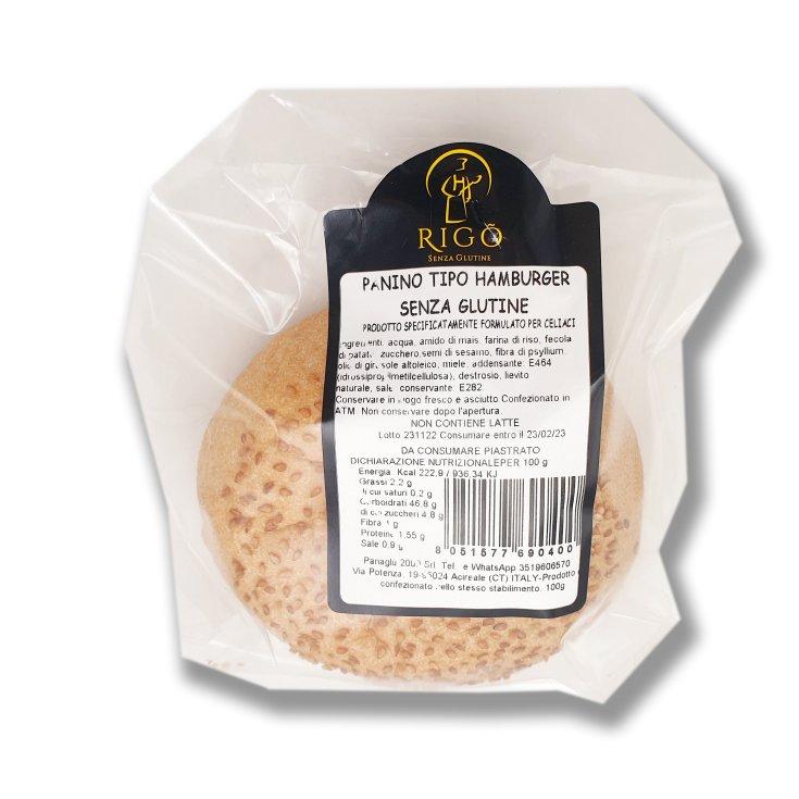 Panino Tipo Hamburger RIG&Oacute; 100g