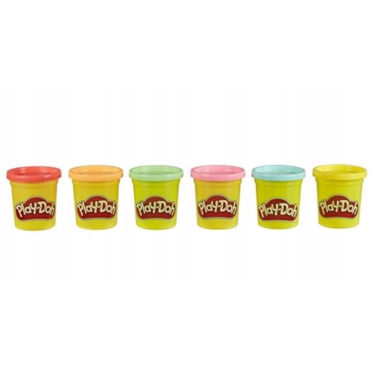 Plastilina in Vasetto Play-Doh Rainbow&nbsp;6 Pezzi