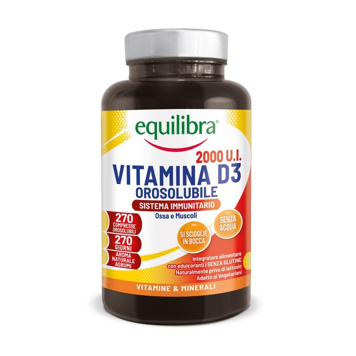Vitamina D3 Orosolubile 2000 U.I. Equilibra&reg; 270 Compresse