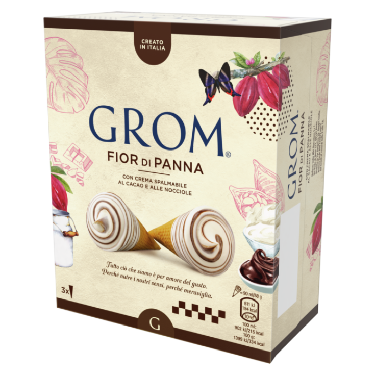 Fior Di Panna Grom 3 Pezzi