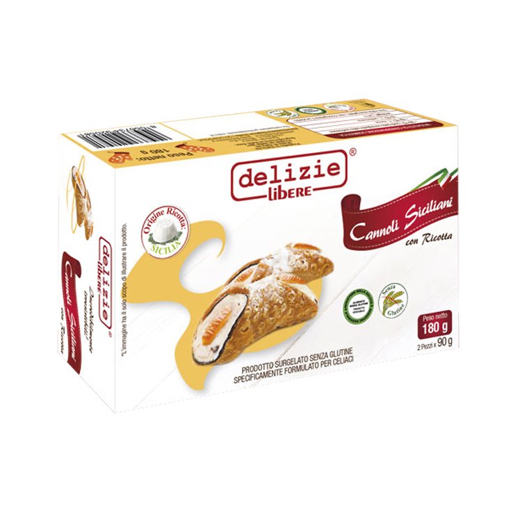 Cannoli Di Ricotta Surgelati Delizie Libere&reg; 180g