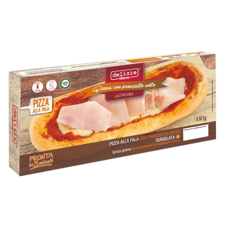Pizza Alla Pala Con Prosciutto Cotto Delizie Libere&reg; 180g