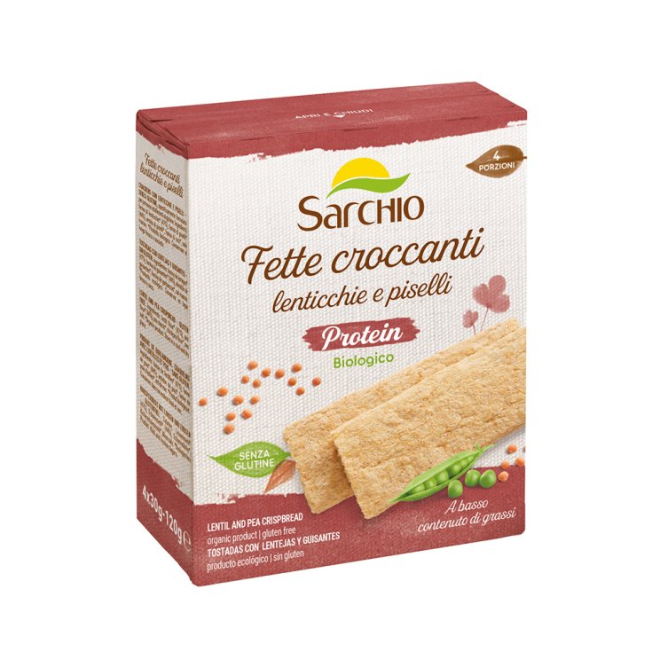 Fette Croccanti Lenticchie E Piselli Sarchio 120g