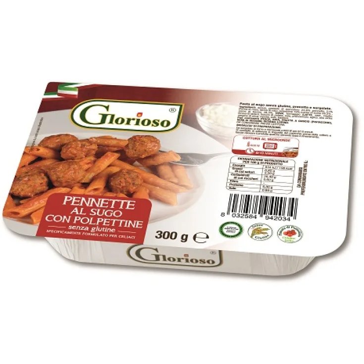Pennette Al Sugo Con Polpettine Glorioso&reg; 300g