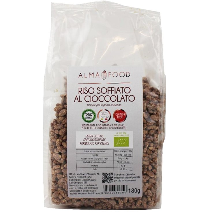 Riso Soffiato Al Cioccolato Alma Food&reg; 180g