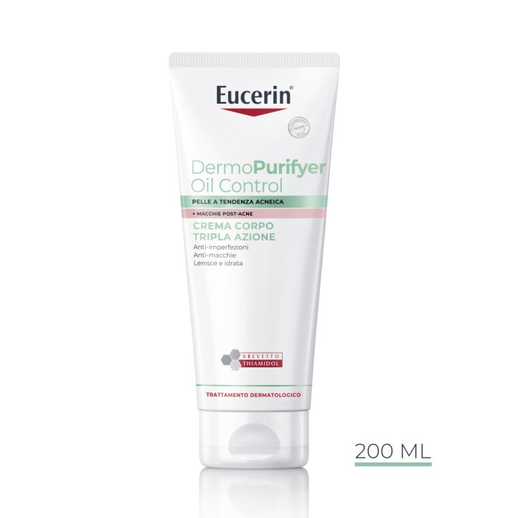 Eucerin Dermopurifyer Oil Control - Crema Corpo Tripla Azione 200ml