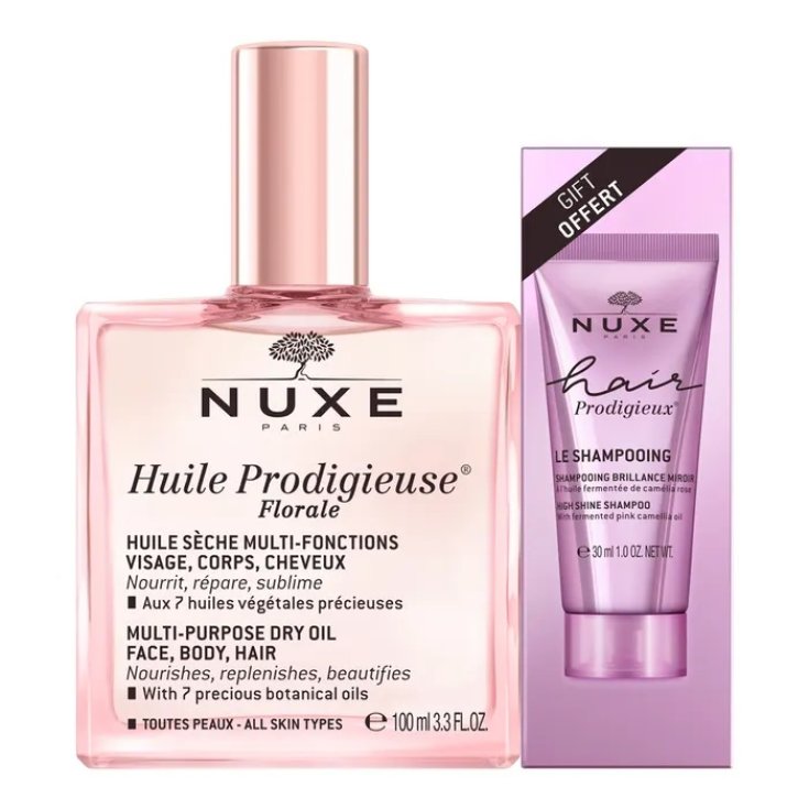 Huile Prodigieuse&nbsp;Florale 100ml + Shampoo 30ml&nbsp;Nuxe