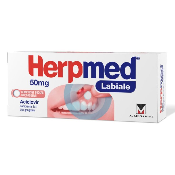 Herpmed Aciclovir 50mg 2 Compresse Herpmed Aciclovir 50mg 2 Compresse