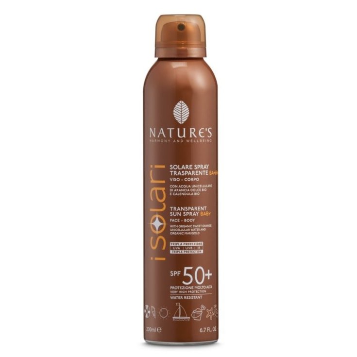 Spray Trasparente Baby SPF 50+ Solari Nature's&nbsp;200ml