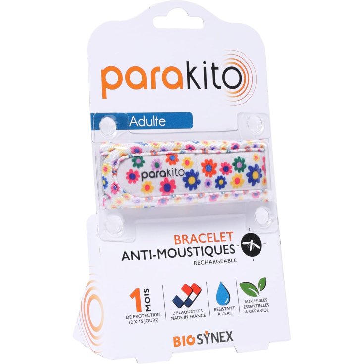 Parakito Braccialetto Antizanzare Fun Fiori ByoSynex 1 Pezzo