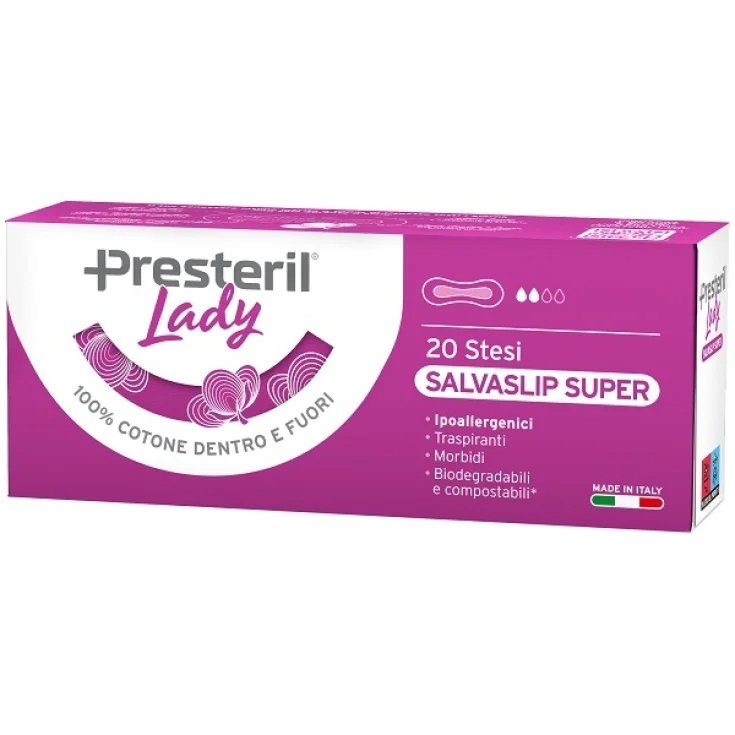 Lady Presteril&reg; Salvaslip Super Stesi 20 Pezzi