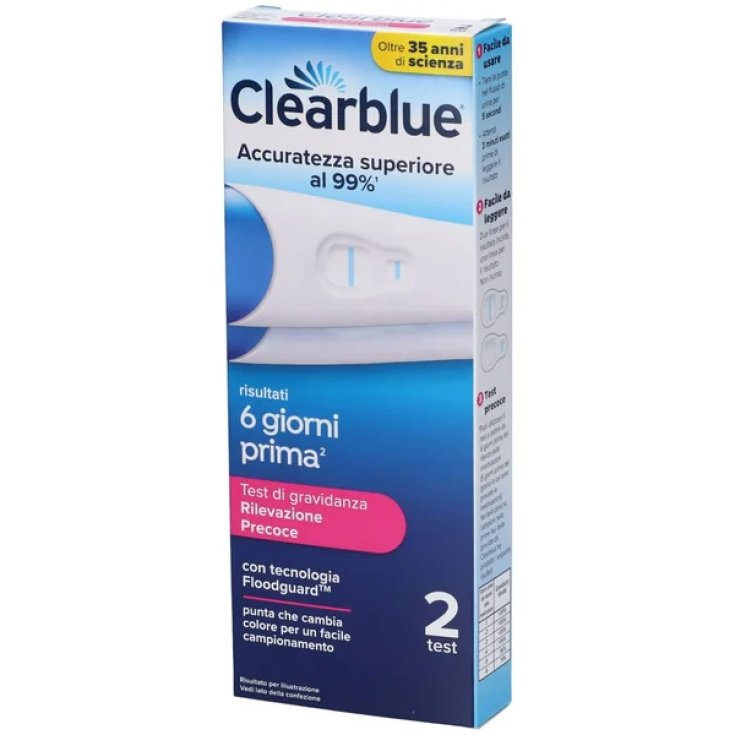 Test Di Gravidanza Rilevazione Precoce Clearblue® 2 Test Test Di Gravidanza Rilevazione Precoce Clearblue® 2 Test
