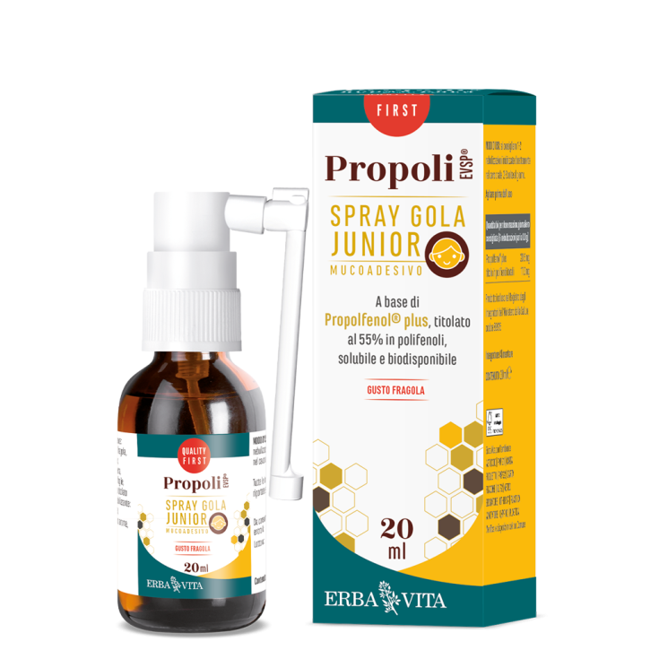 Propoli Evsp&reg; Spray Gola Mucoadesivo Junior Erba Vita 20ml