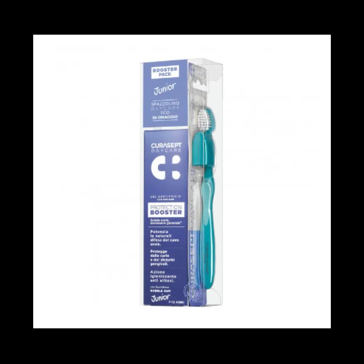 Booster Dentifricio + Spazzolino Junior Curasept DayCare 50ml + 1 Pezzo Booster Dentifricio + Spazzolino Junior Curasept DayCare 50ml + 1 Pezzo