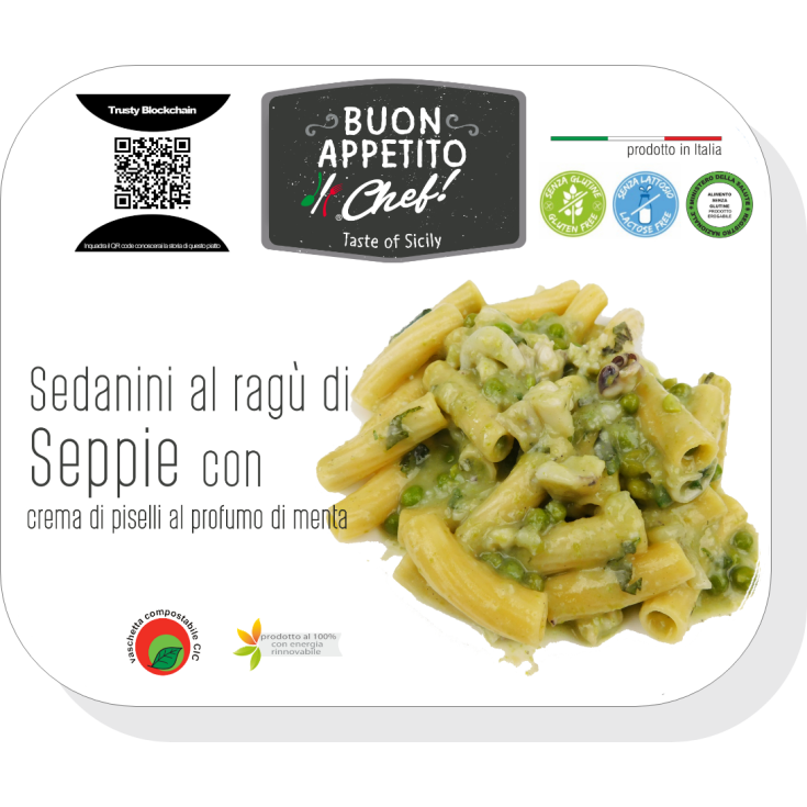 Sedanini Al Rag&ugrave; Di Seppie Buon Appetito Chef 300g