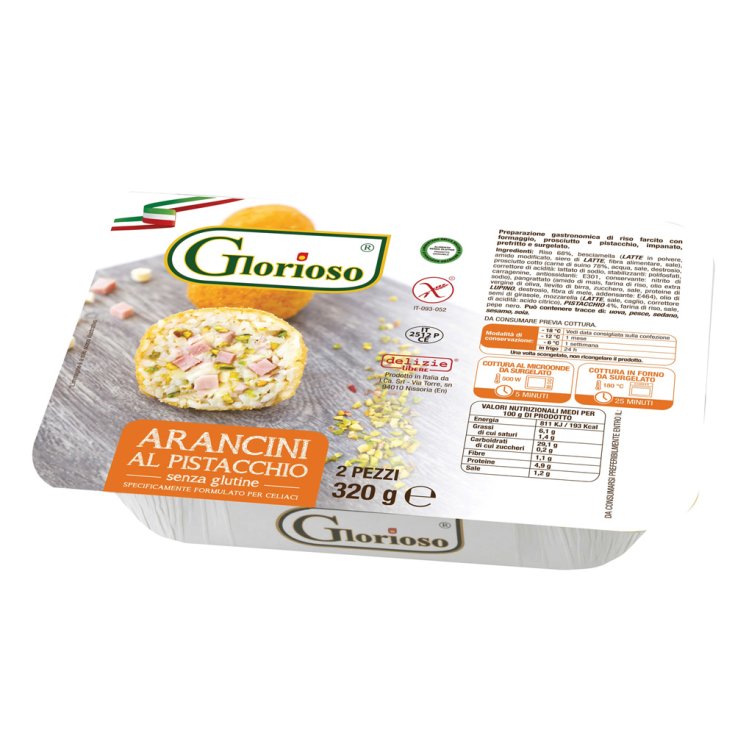Arancini Al Pistacchio Surgelati Glorioso&reg; 320g