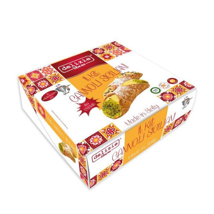 Kit Cannoli Sicilian Con Crema Delizie Libere&reg;