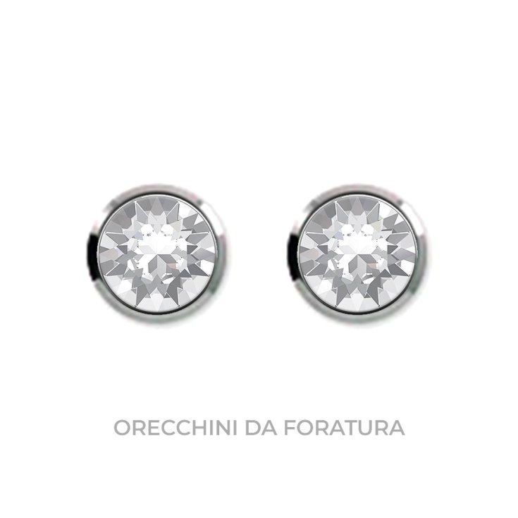 Orecchini da Foratura 17&nbsp;Brillantino Crystal 4mm Inverness