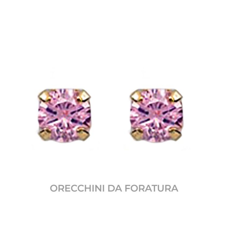 Orecchini da Foratura 39&nbsp;Zircone Rosa 3mm Inverness