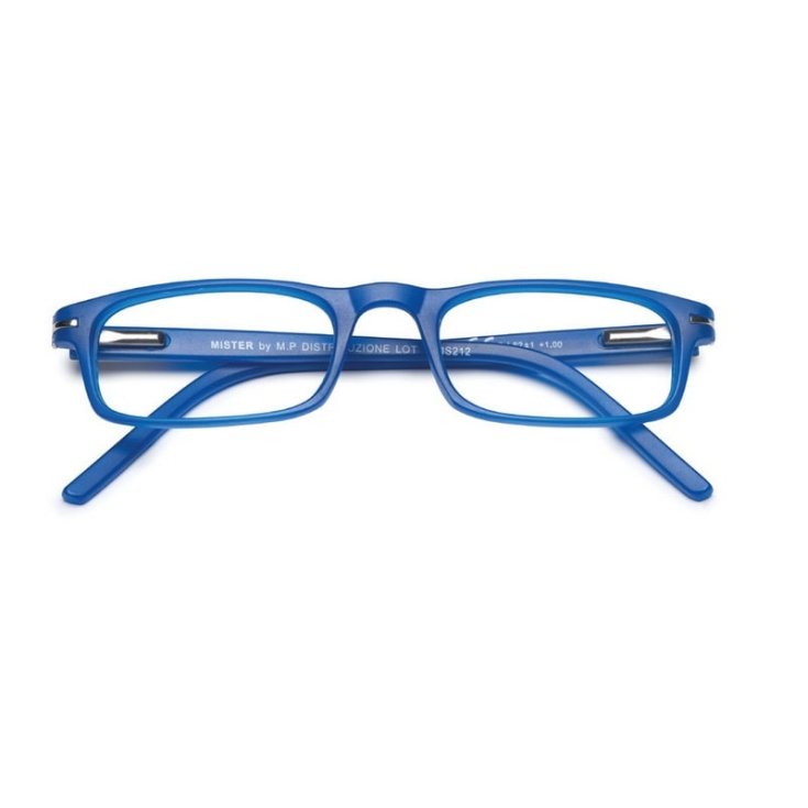 Occhiali da Lettura MISTER Blu +3,50 Twins Silver