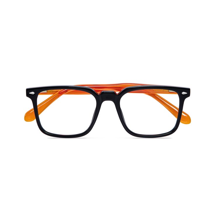 Occhiali da Lettura TAHITI Nero-Arancio 1,00 Twins Gold