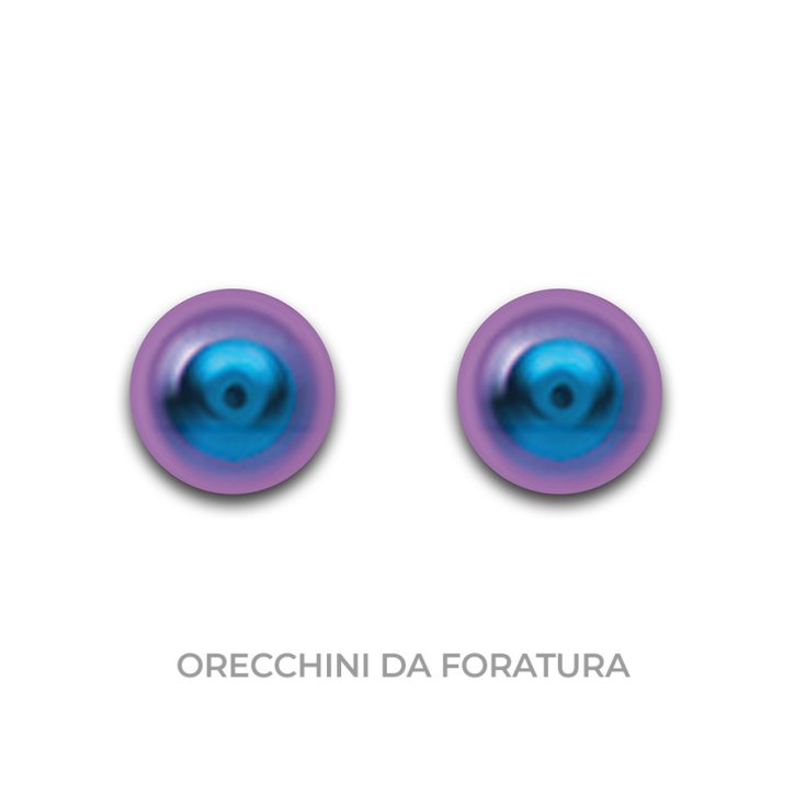 Orecchini da Foratura 510&nbsp;Pallina Anodizzato Blue Inverness