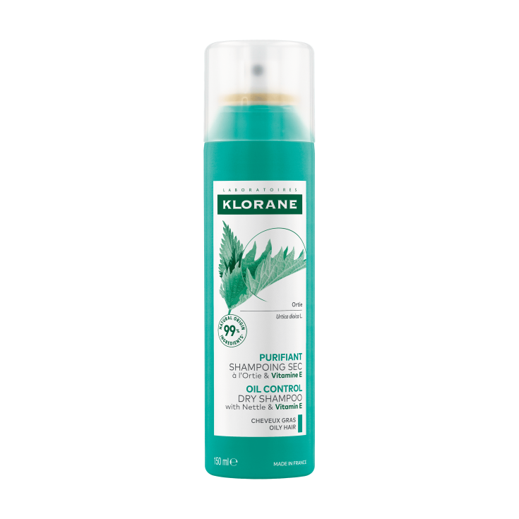 Klorane PURIFICANTE Shampoo secco all'Ortica & Vitamina E capelli grassi 150 ml