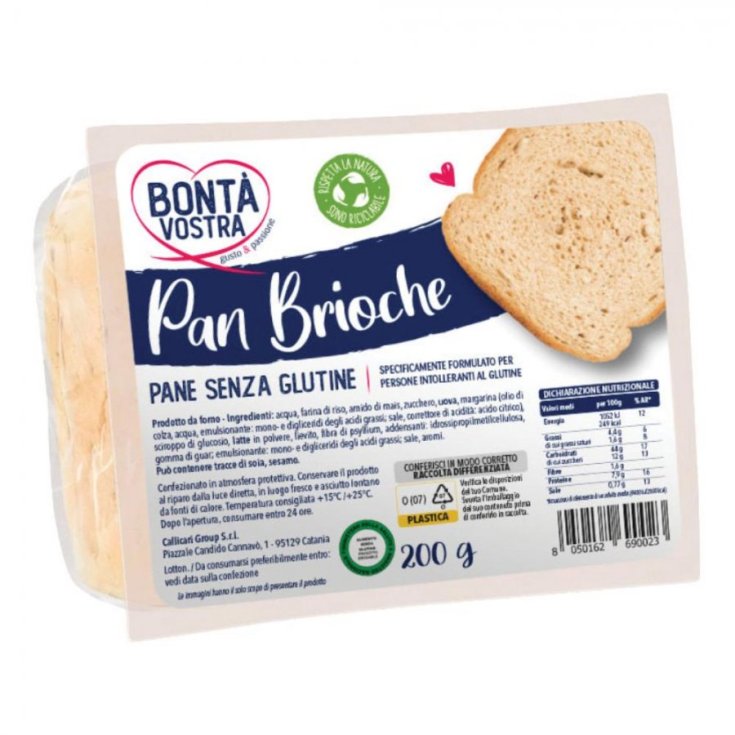 Pan Brioche Bont&agrave; Vostra 200g