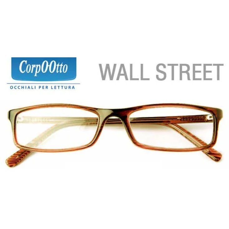 Wall Street Occhiali Da Lettura 2,5 Brown Corpootto 1 Paio