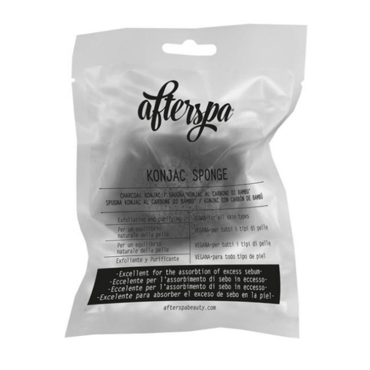 Spugna Konjac Carbone Di Bamb&ugrave; Afterspa 1 Pezzo
