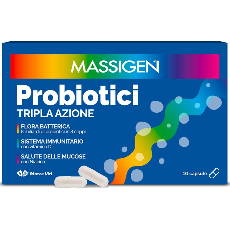 Massigen&reg; Probiotici Marco Viti 10 Capsule 2024