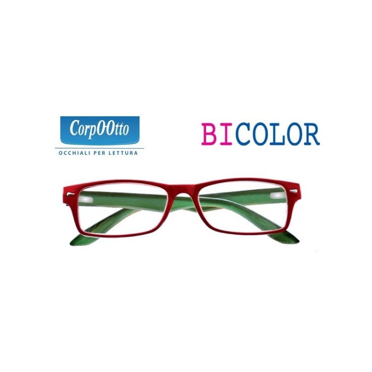 Occhiali da Lettura Bi-Color Rosso/Verde +3 CorpO-Otto