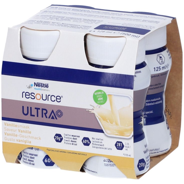 Resource&nbsp;ULTRA+ Vaniglia 4x125ml
