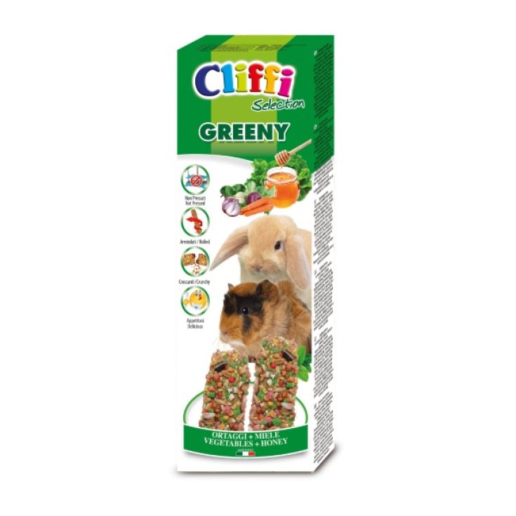 Sticks per Conigli e Cavie con Ortaggi e Miele Greeny Cliffy 110g