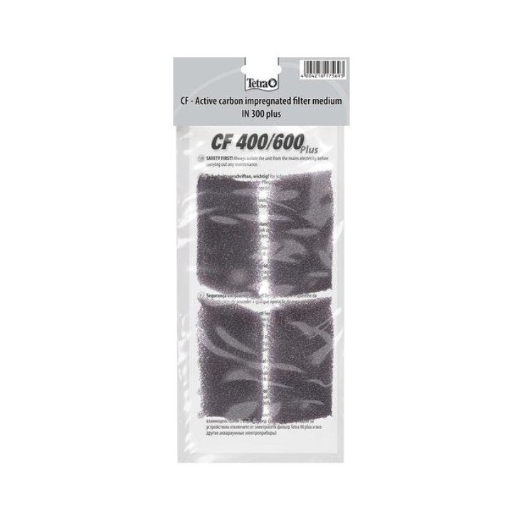 Spugna Carbone Attivo CF 400/600 Tetra 2 Pezzi