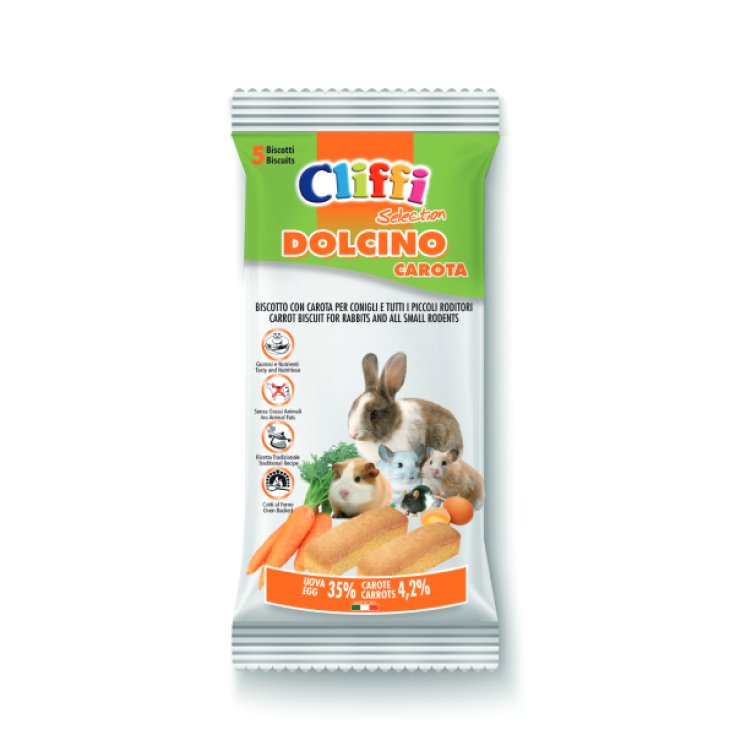 Dolcino alla Carota per Piccoli Roditori Cliffi 5 Pezzi