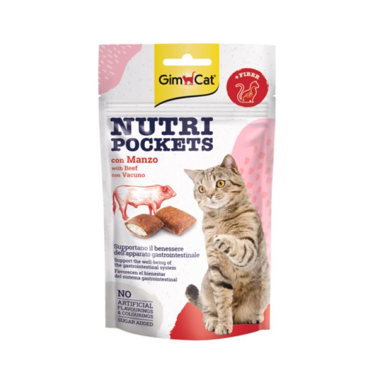 Gimcat&reg; Nutri Pockets Manzo GIMBORN&reg; 60g
