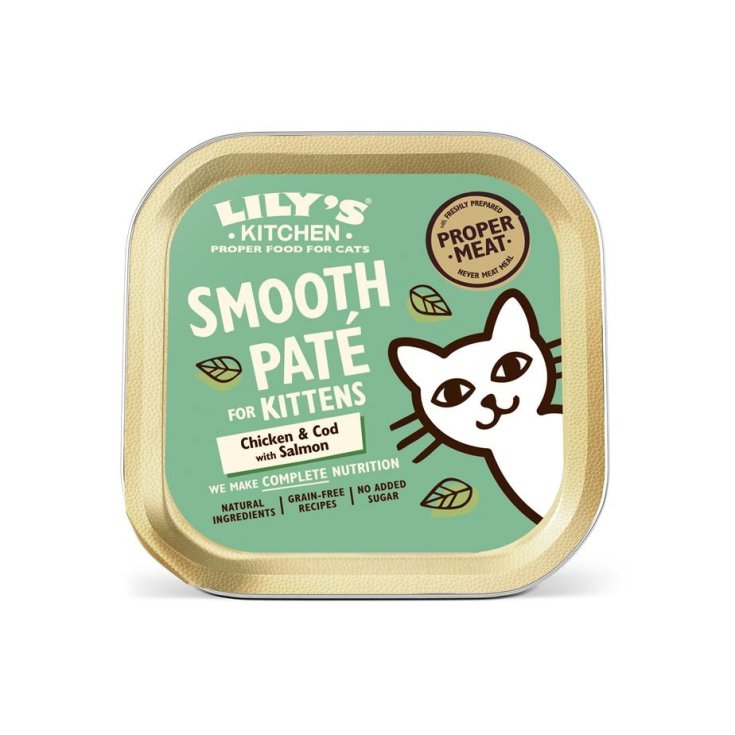 Smooth Pat&egrave; Pollo Merluzzo&nbsp;Lily's Kitchen for Kittens 85g