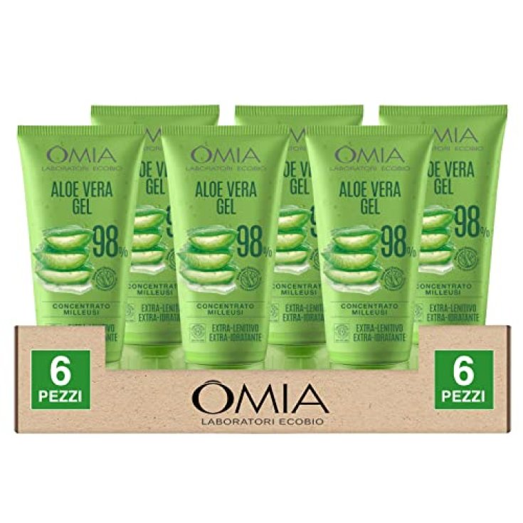 Cestino Ecobio Aloe Vera Gel Omia 6 Pezzi