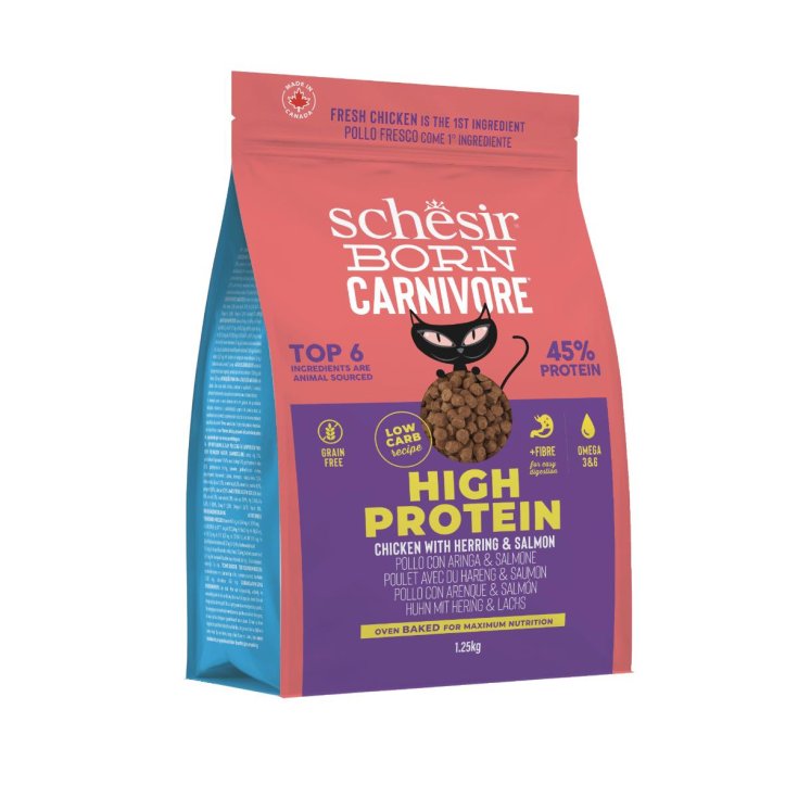 Born Carnivore Cat Schesir Pollo con Aringa 1,25kg