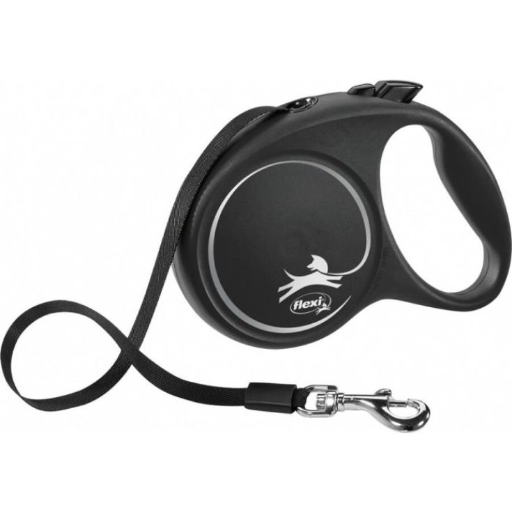 Flexi Nero Design Nero Fettuccia Tg.M 5m