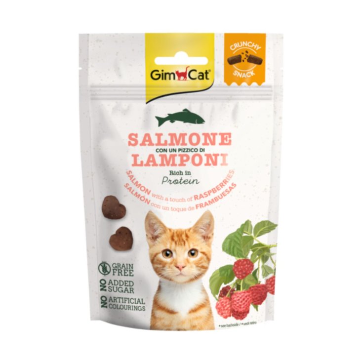 Crunchy Snack Salmone Con Un Pizzico Di Lamponi GimCat 50g