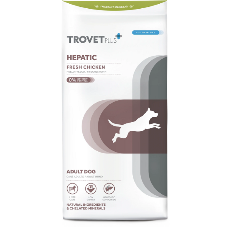Adult Dog Hepatic Chicken Trovet Plus 10Kg