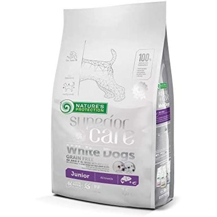 White Dogs Grain Free White Fish Junior Small & Mini Breeds Nature's Protection Superior Care 1,5Kg