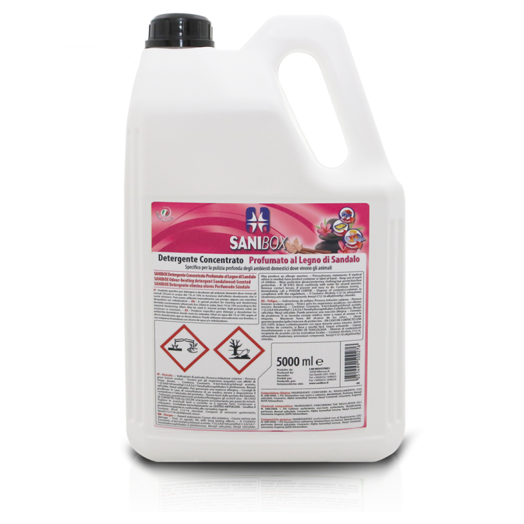 Detergente Concentrato Legno Di Sandalo Sanibox 5000ml