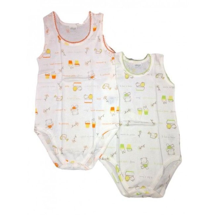 Ellepi AF2765 Body Intimo Senza Maniche BabyDistrbution Bi-Pack